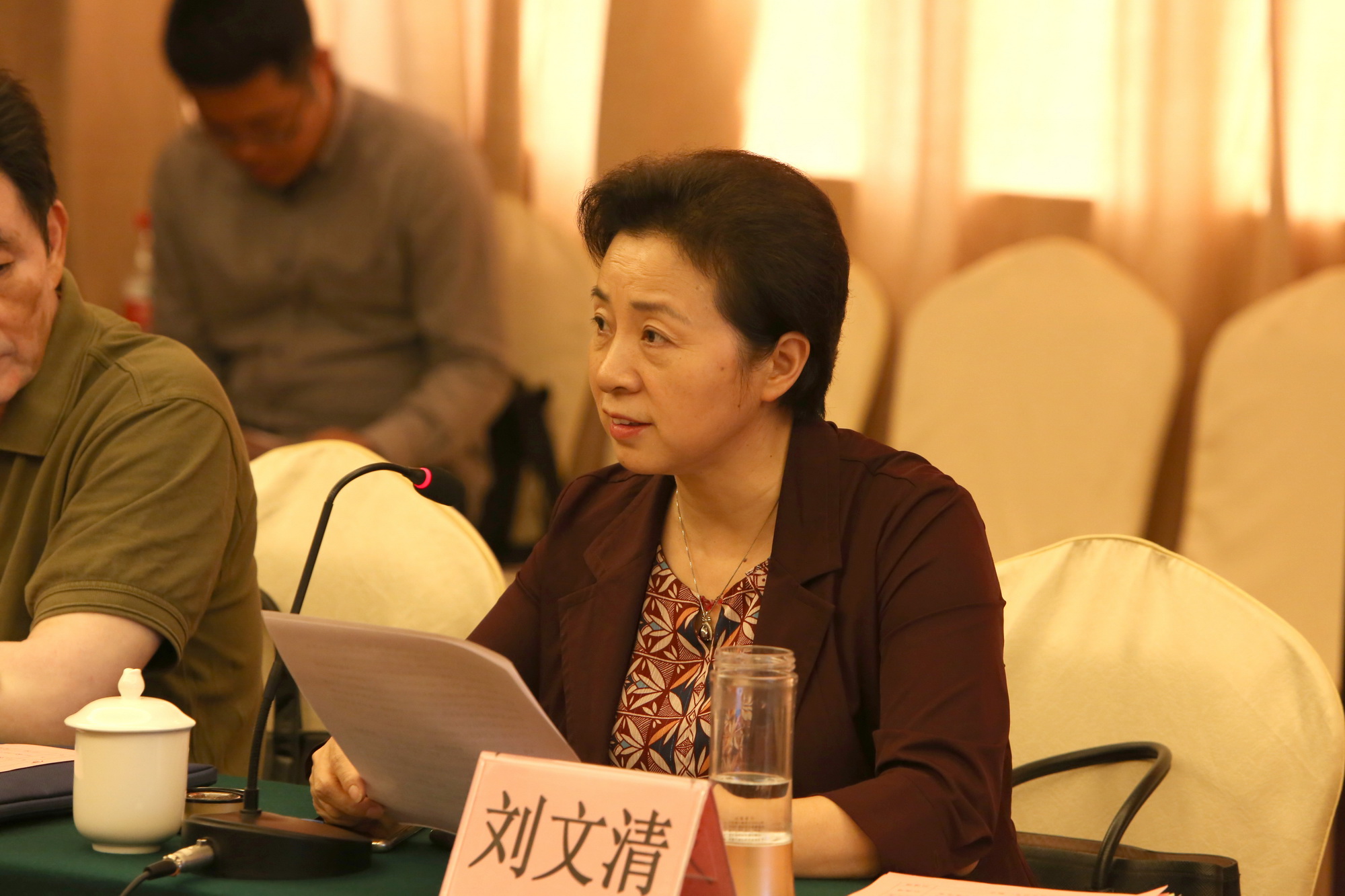 专家组组长广东开放大学刘文清校长讲话